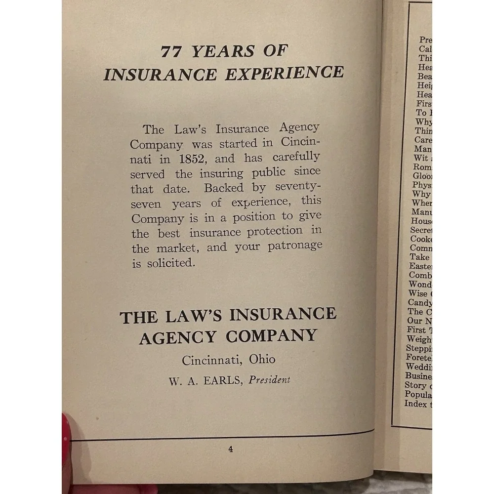 1930‎ Dow Drug Stores Diary Book VTG Book